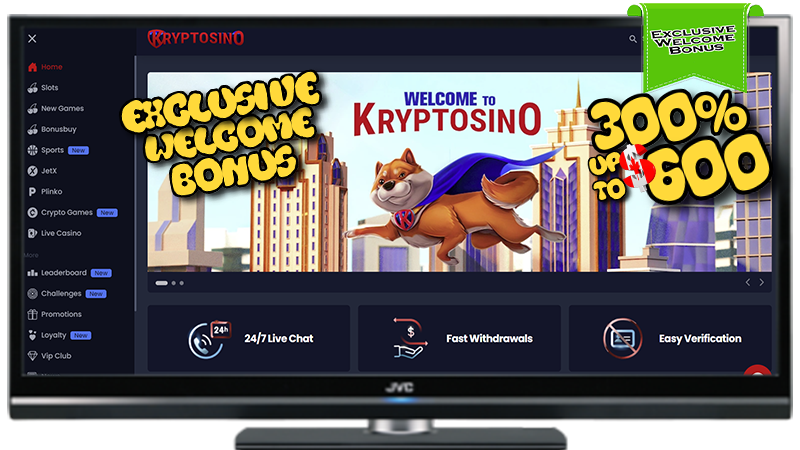 Kryptosino Casino Exclusive Welcome Bonus