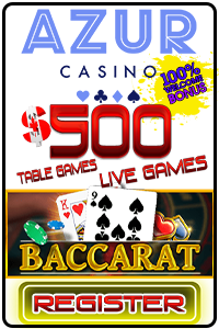 Play Baccarat at Azur Casino