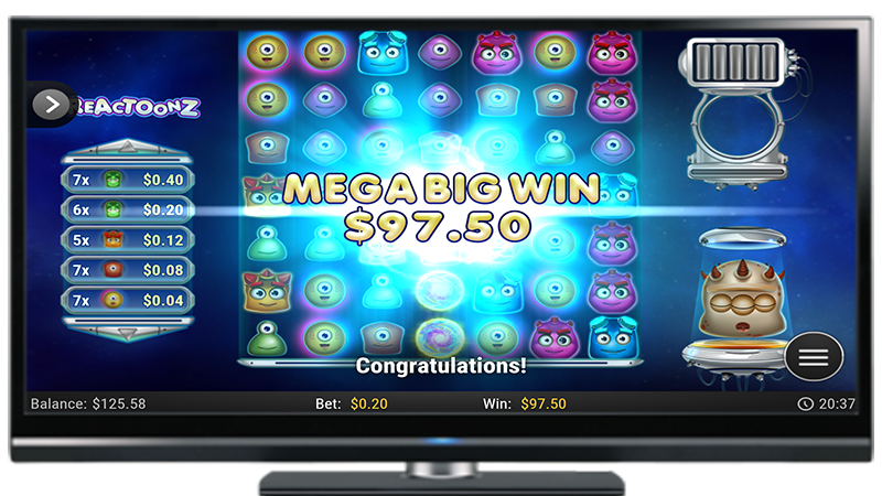 Reactoonz Slot Big Win