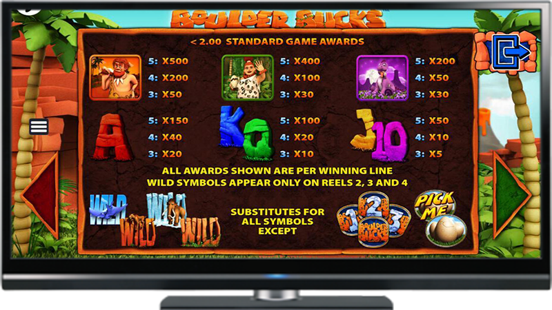 The Boulder Bucks Slot - The Slot Features