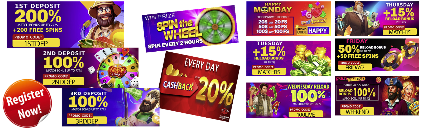 Canada777 Casino Promotions