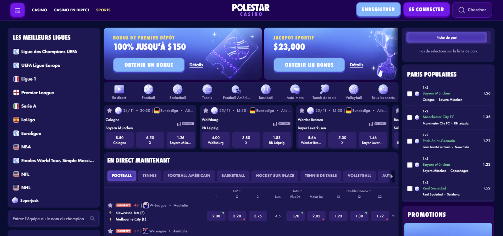 Sports Betting At PoleStar Casino